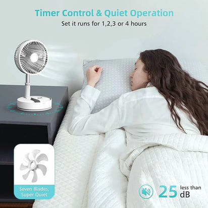 Powerful Rechargeable High Speed Table Desk Fan