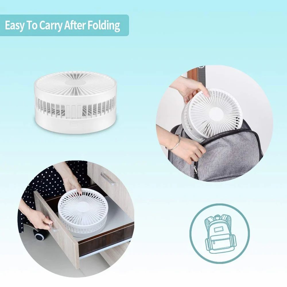 Powerful Rechargeable High Speed Table Desk Fan