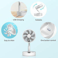 Powerful Rechargeable High Speed Table Desk Fan